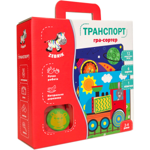 Дерев'яна мозаїка Vladi Toys Транспорт (укр) (ZB2002-06) ТОП в Харкові