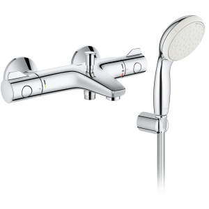 купити Змішувач для ванни GROHE Grohtherm 800 34567000 із душовим гарнітуром Tempesta 26164001