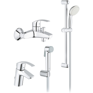 Набір змішувачів GROHE Eurosmart 27598005 (27598001+33300002+23124002) краща модель в Харкові