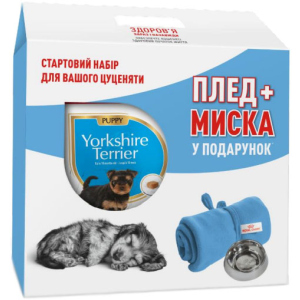 Сухий повнораційний корм Royal Canin Yorkshire Terrier Puppy для цуценят породи йоркширський тер'єр від 2 до 10 місяців 1.5 кг + плед та миска в подарунок (11_11106) в Харкові