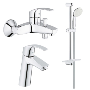 Набір змішувачів Grohe Eurosmart M-Size 123246M краща модель в Харкові