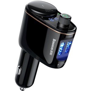 Автомобильное зарядное устройство Baseus Locomotive MP3 Car Charger 2USB 3.4A Черный рейтинг