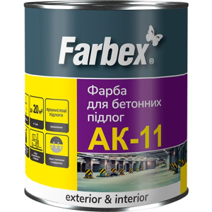 Фарба для бетонної підлоги АК-11 Farbex 2.8 кг Біла (4823083309480) в Харкові