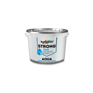 Лак для каменю STRONG AQUA Kompozit 10 л (4820085745131) ТОП в Харкові