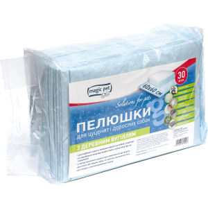 Пелюшки Magic Pet з деревним вугіллям 60 х 60 см 30 шт (10003 / 6952981610010) в Харкові