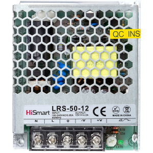 хороша модель Блок живлення HiSmart 12V 4.2A 50W (LRS-50-12)