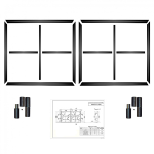 хорошая модель Комплект распашных ворот КСС (Свари сам) на проем 4 метра 160