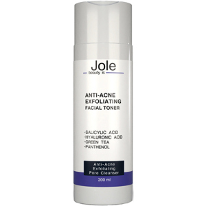 Тонер для обличчя Jole Anti Acne Exfoliating Toner Антиакне з саліциловою кислотою 2% 200 мл (4820243881183) краща модель в Харкові