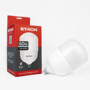 LED лампа ETRON High Power 1-EHP-306 T160 60W 6500K 220V E27 лучшая модель в Харькове