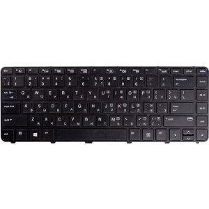 Клавиатура для ноутбука PowerPlant HP Probook 430 G3, 440 G3 Черная, Черная фрейм (KB310751) лучшая модель в Харькове