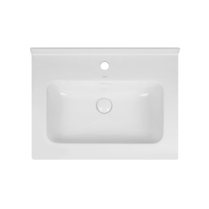 Раковина Qtap Albatross 01 610х467х195 White з донним клапаном QT0111FL8167AW краща модель в Харкові