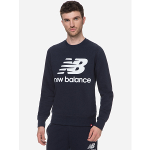 Світшот New Balance Ess Stacked Logo MT03560ECL M Синій (194389363983) краща модель в Харкові