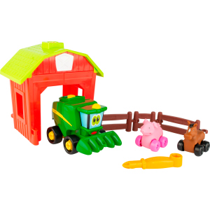 Игровой набор-конструктор Tomy John Deere Собери трактор с загоном (36881472100)