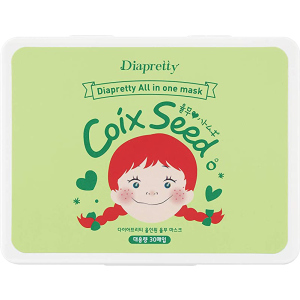 Тканевая маска для лица Diapretty All In One Coix Seed Mask Осветляющая 350 г (8809532990108)