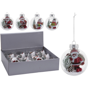 Набір ялинкових куль Christmas Decoration 8 см 12 шт (CAA724890) краща модель в Харкові