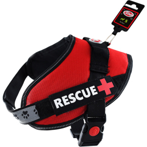 Шлей посилений Pet Nova Rescue+ S 45-55 см Червоний (HA-RESCUE-RE-S) (5903031442212) ТОП в Харкові