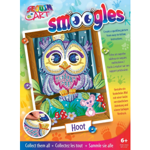 Набір для творчості Sequin Art Smoogles Сова 25х34 см (SA1812) краща модель в Харкові