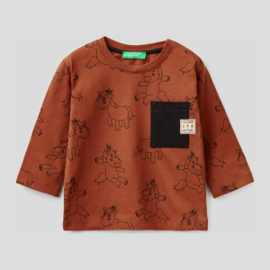 Футболка с длинными рукавами United Colors of Benetton 3VACC15G1.P-72H XX 100 см (8033379398630) в Харькове