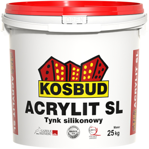 Штукатурка силіконова, KOSBUD ACRYLIT-SL, баранчик, база, цебро 25 кг ТОП в Харкові