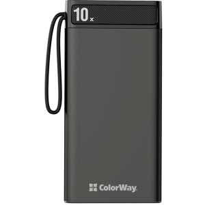 УМБ ColorWay 10000 mAh Metal case Black (CW-PB100LPI1BK-D) ТОП в Харькове