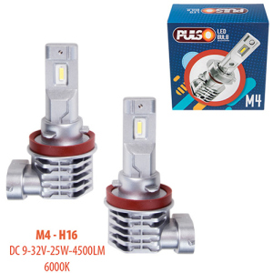 Автолампи Pulso M4-H16/LED-chips CREE/9-32v/2x25w/4500Lm/6000K (M4-H16) в Харкові