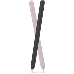 Силиконовые чехлы AhaStyle для Apple Pencil 2 комплект 2 шт Чёрный, розовый (AHA-01650-BNP) ТОП в Харькове