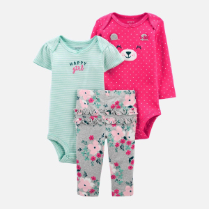 Комплект (боді 2 шт + легінси) Carters 1J996910 62 см 998 ASST Assorted-ST (194133787966) рейтинг