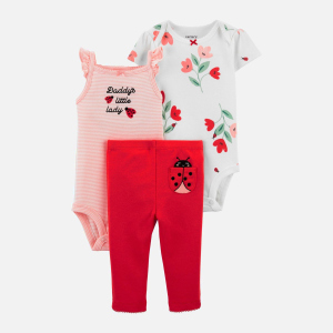 Комплект (боди 2 шт + леггинсы) Carters 1K443210 80 см 600 R Red (194135099296) лучшая модель в Харькове