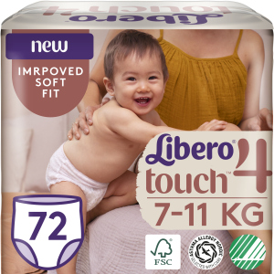 Подгузники-трусики Libero Touch Pants 4 7-11 кг одноразовые 72 шт (7322541303017) в Харькове