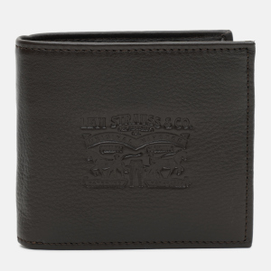 Чоловічий шкіряний портмоне Levi's Vintage two horse bifold coin wallet 222539-4-29 Dark Brown (7613267877396) в Харкові