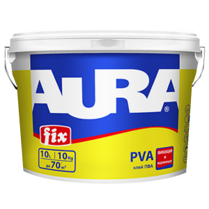 Клей AURA FIX PVA контактний 10кг краща модель в Харкові