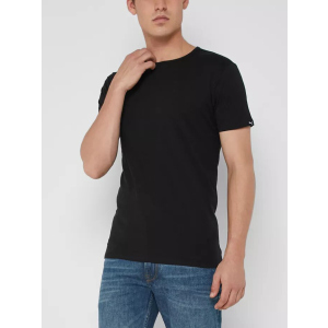 Футболка Puma Basic Men's Crew Neck T-Shirt 2P 90730701 L 2 шт Black (8718824591896) краща модель в Харкові