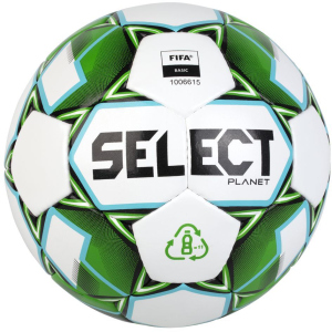 М'яч тренувальний Select Planet FIFA (928) №5 Біло-зелений (5703543286928) краща модель в Харкові