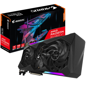 Відеокарта Gigabyte Radeon RX 6800 XT AORUS MASTER 16G (GV-R68XTAORUS M-16GD) ТОП в Харкові