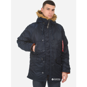 Парку Alpha Industries Slim Fit N-3B Parka L Replica Blue/Orange краща модель в Харкові