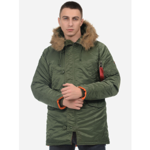 Парку Alpha Industries Slim Fit N-3B Parka 4XL Sage/Orange краща модель в Харкові