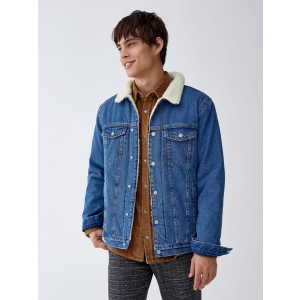 Джинсовая куртка Pull & Bear 9711/504/427 M Синяя джинс (09711504427033) ТОП в Харькове