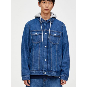 Джинсовая куртка Pull & Bear 9716/500/400 L Синяя джинс (09716500400042) ТОП в Харькове