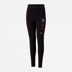 Спортивные леггинсы детские Puma Classics Graphics Leggings 58929101 116 см Black (4063699366389) лучшая модель в Харькове