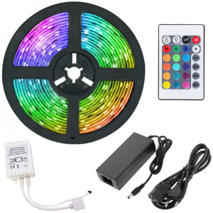 Світлодіодна стрічка UFT RGB LED LS02 5м з пультом ДУ блоком живлення та контролером в Харкові