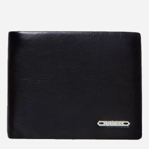 Кошелек мужской кожаный Guess Tyler Billfold W/S Flap W/Cp SM2663LEA24-BLA Черный (8000702444260) ТОП в Харькове