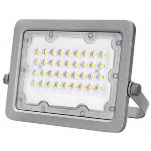 Прожектор світлодіодний Eurolamp SMD 30W 5000K сірий з радіатором (LED-FL-30)