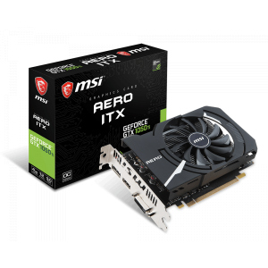 Видеокарта MSI GeForce GTX 1050 Ti AERO ITX 4GB OCV1