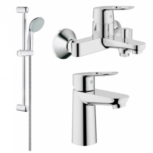 Комплект смесителей для ванной GROHE BauLoop S-Size хром латунь 123214S в Харькове