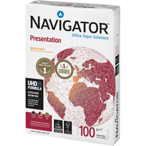 Папір офісний Navigator Presentation A4 100 г/м2 клас A 500 листів Білий (5602024530232) краща модель в Харкові