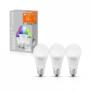 Набір світлодіодних ламп 3шт LEDVANCE SMART+ Classic A 60 E27 MULTICOLOR 9W (806Lm) 2700-6500K WiFi дім-их ТОП в Харкові