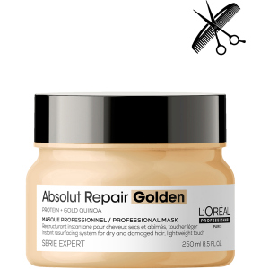 Професійна маска L'Oreal Professional Serie Expert Absolute Repair Gold для інтенсивного відновлення пошкодженого волосся без обтяження 250 мл (3474636975327) ТОП в Харкові