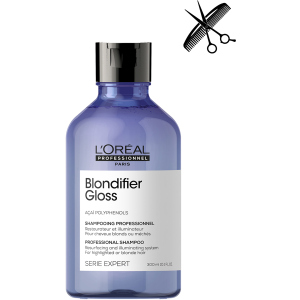 Професійний відновлюючий шампунь L'Oreal Professionnel Serie Expert Blondifier Gloss для сяйва волосся пофарбованого у відтінки блонд 300 мл (3474636974382) в Харкові