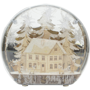 хорошая модель Декоративный светильник Christmas Decoration Дом в лесу 25x6x22 см (CAA130441_дом в лесу)