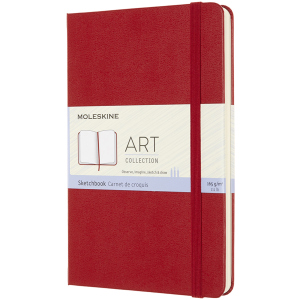 Скетчбук Moleskine Art 11.5 х 18 см 104 сторінки без лінівки Червоний (8053853603111) краща модель в Харкові